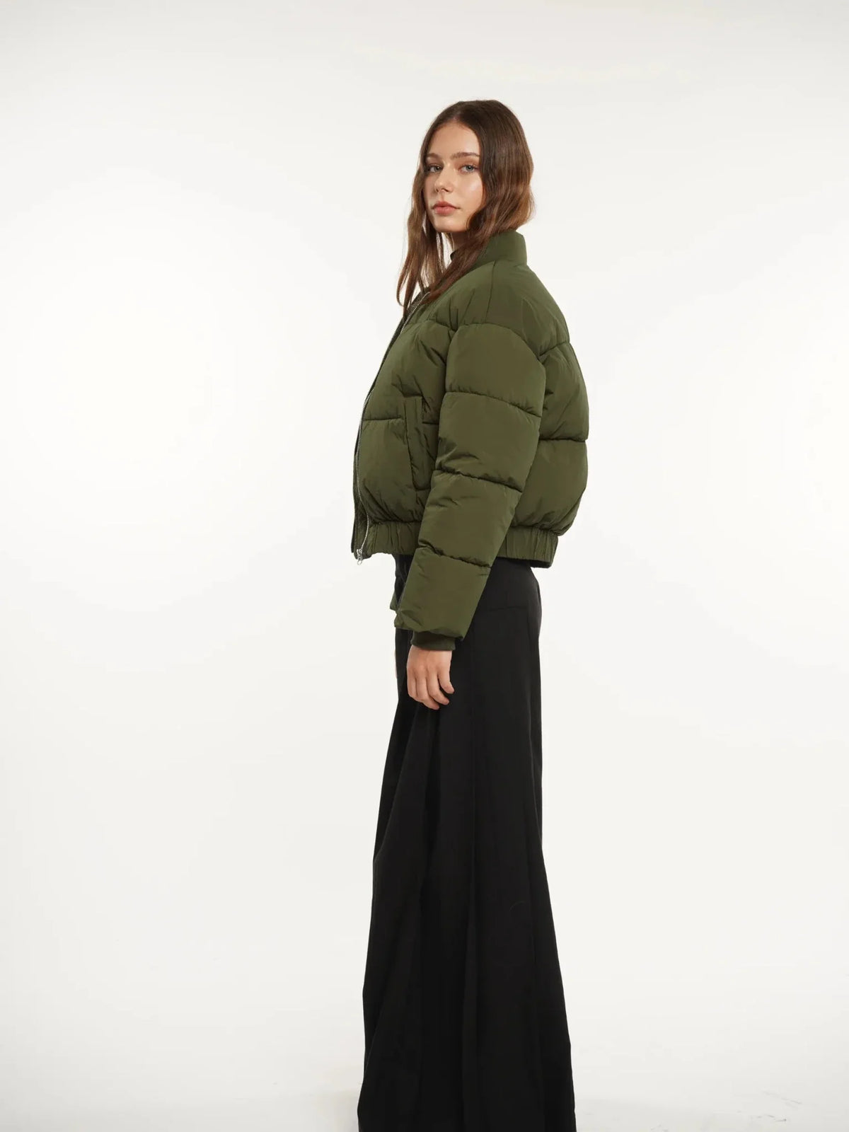 PUFFLT Metal Zip Puffer Bomber