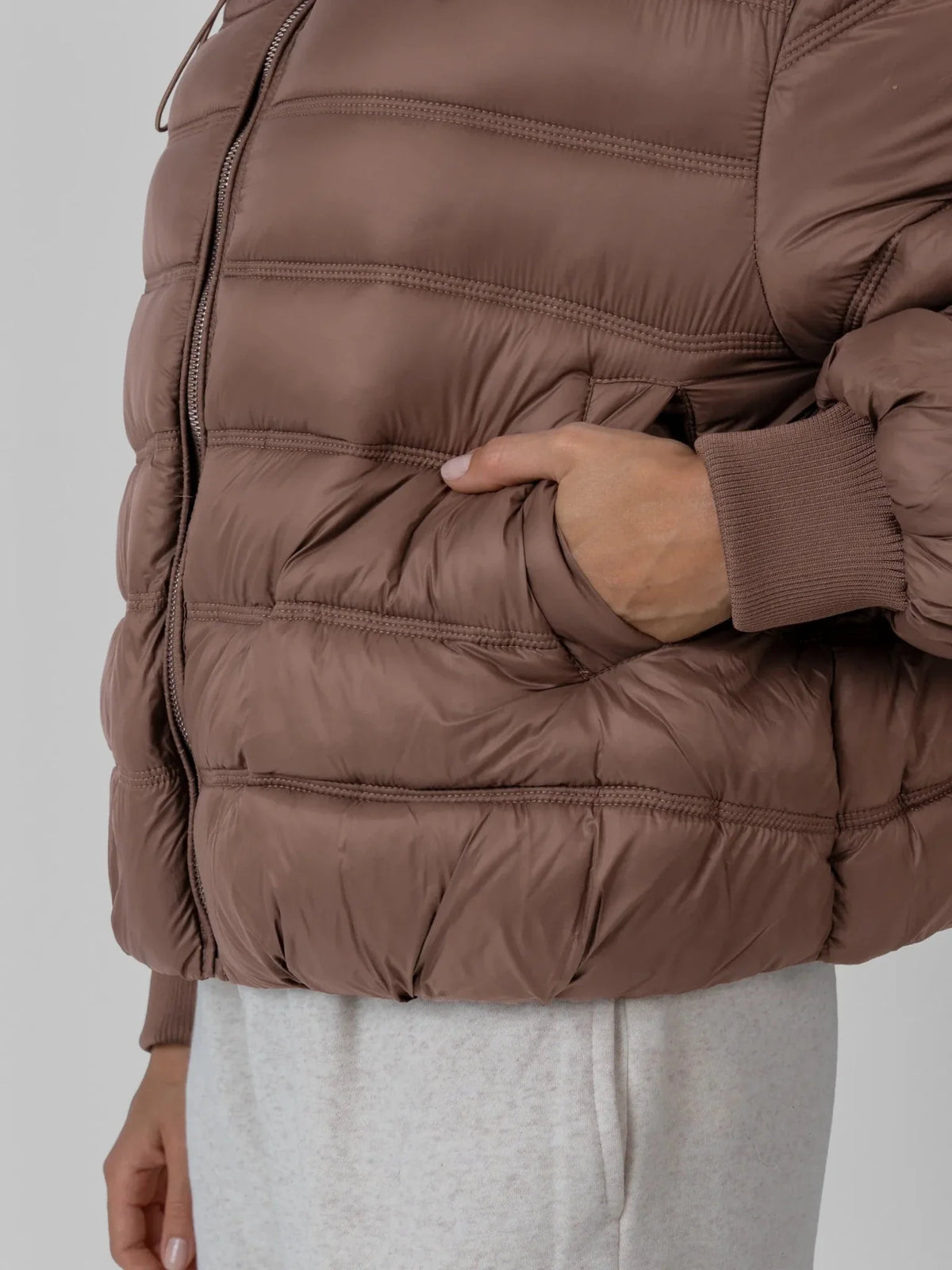 PUFFLT Oversized Hood Short Puffer Jacket