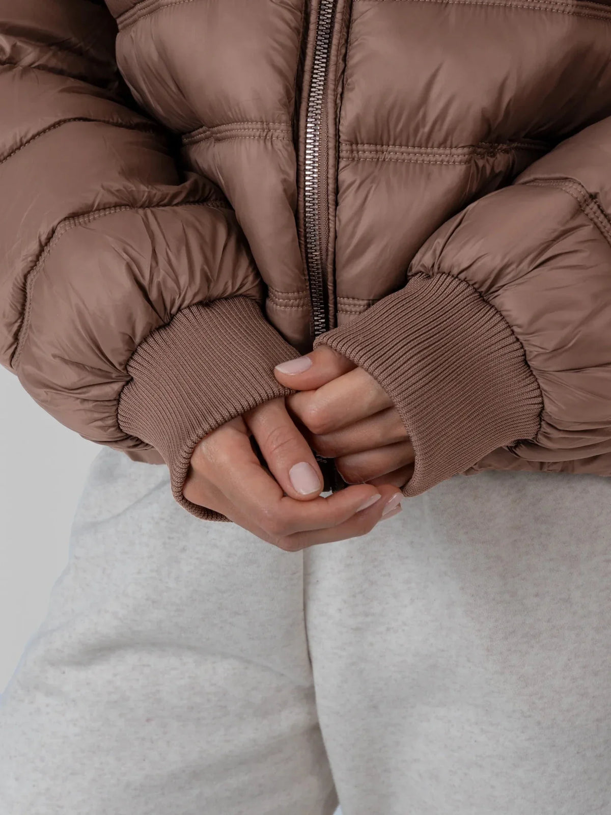 PUFFLT Oversized Hood Short Puffer Jacket