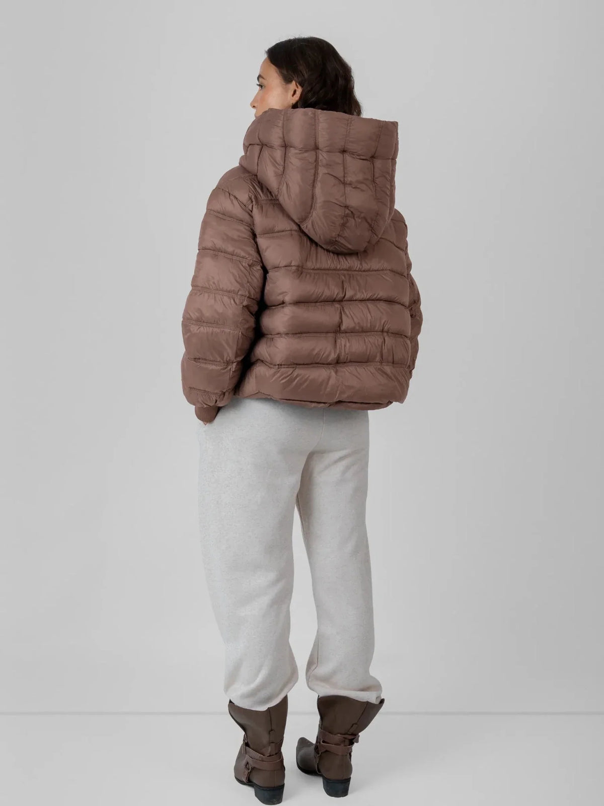 PUFFLT Oversized Hood Short Puffer Jacket