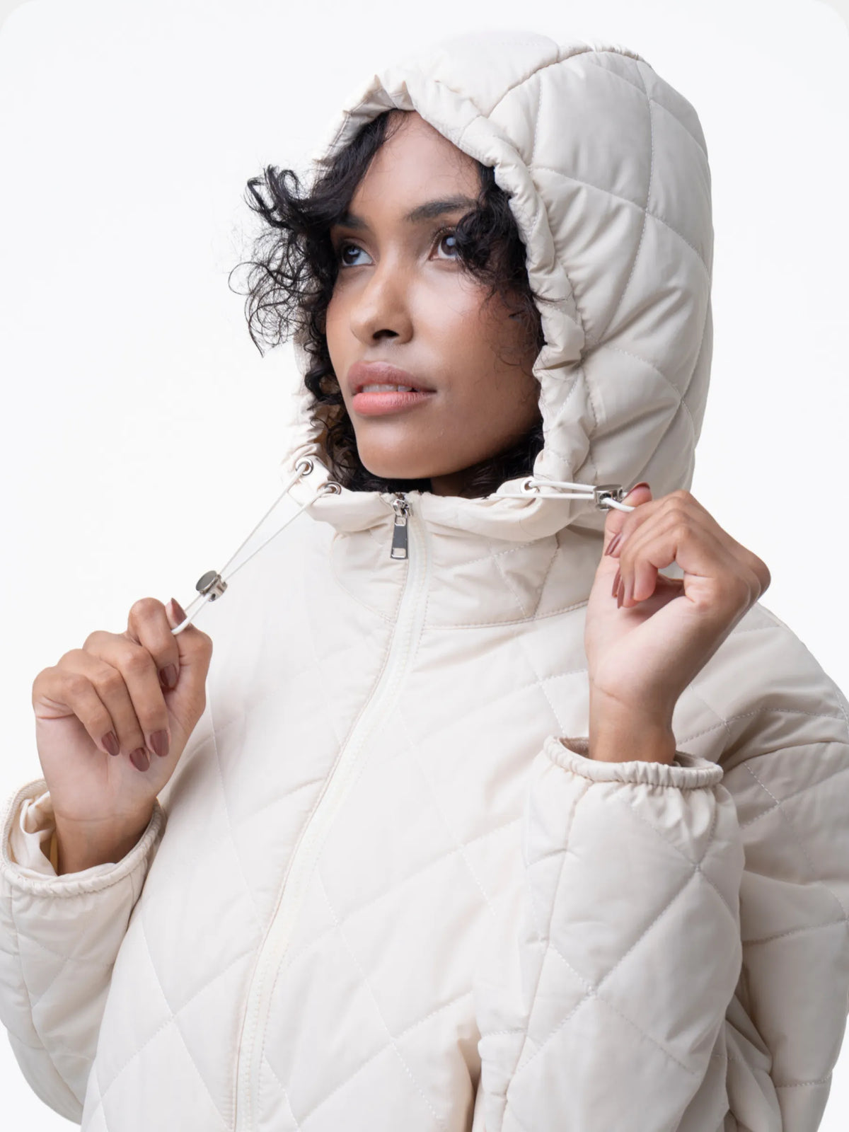 PUFFLT Short Diamond Quilted Jacket