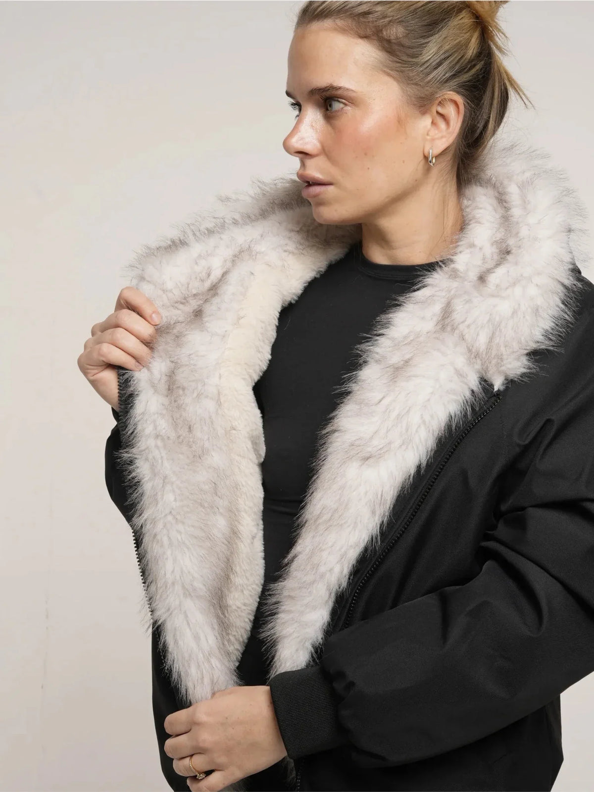 PUFFLT Faux Fur Lined Waterproof Bomber