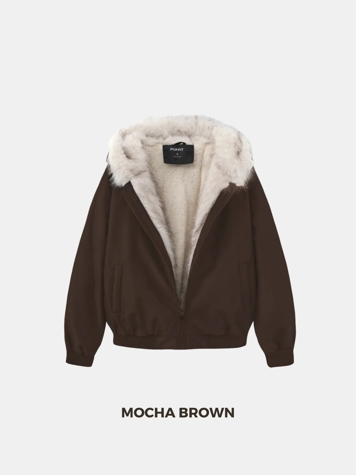 PUFFLT Faux Fur Lined Waterproof Bomber