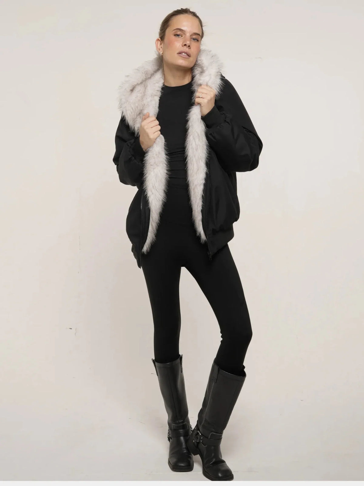 PUFFLT Faux Fur Lined Waterproof Bomber