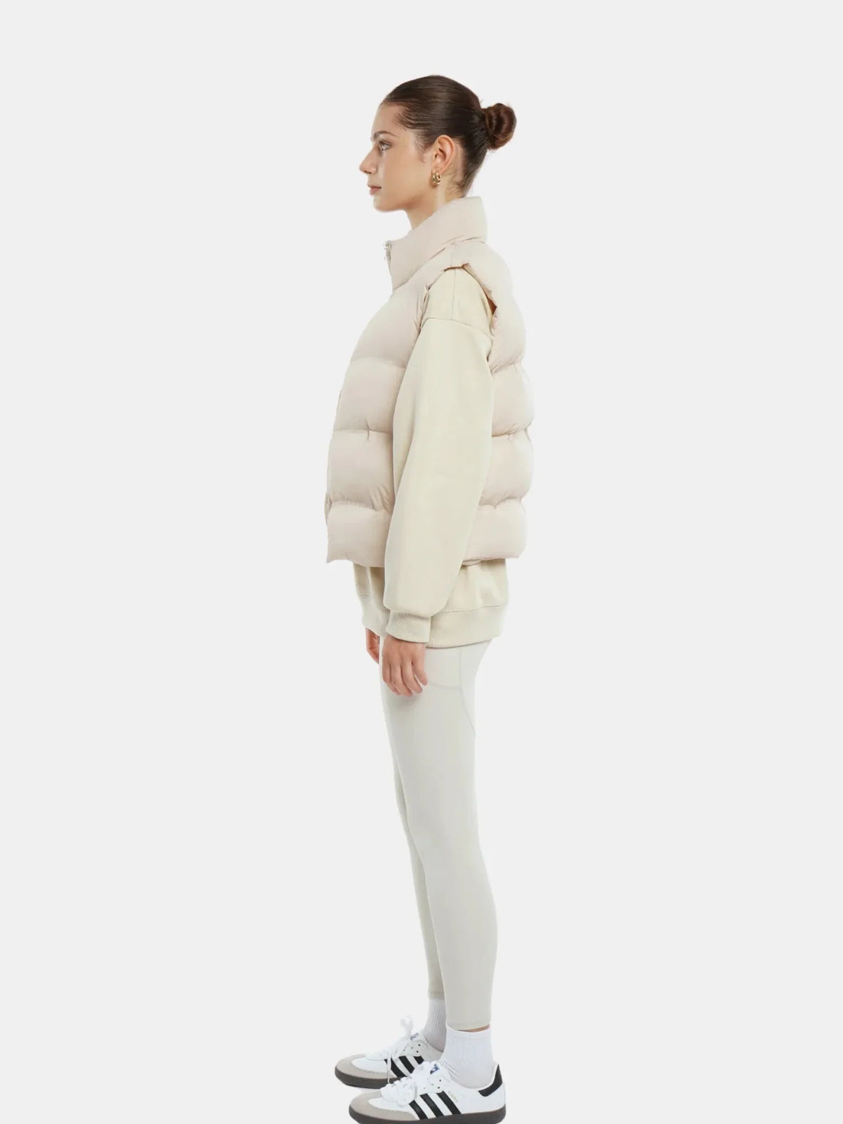 PUFFLT Taped Seams Funnel Neck Puffer Gilet