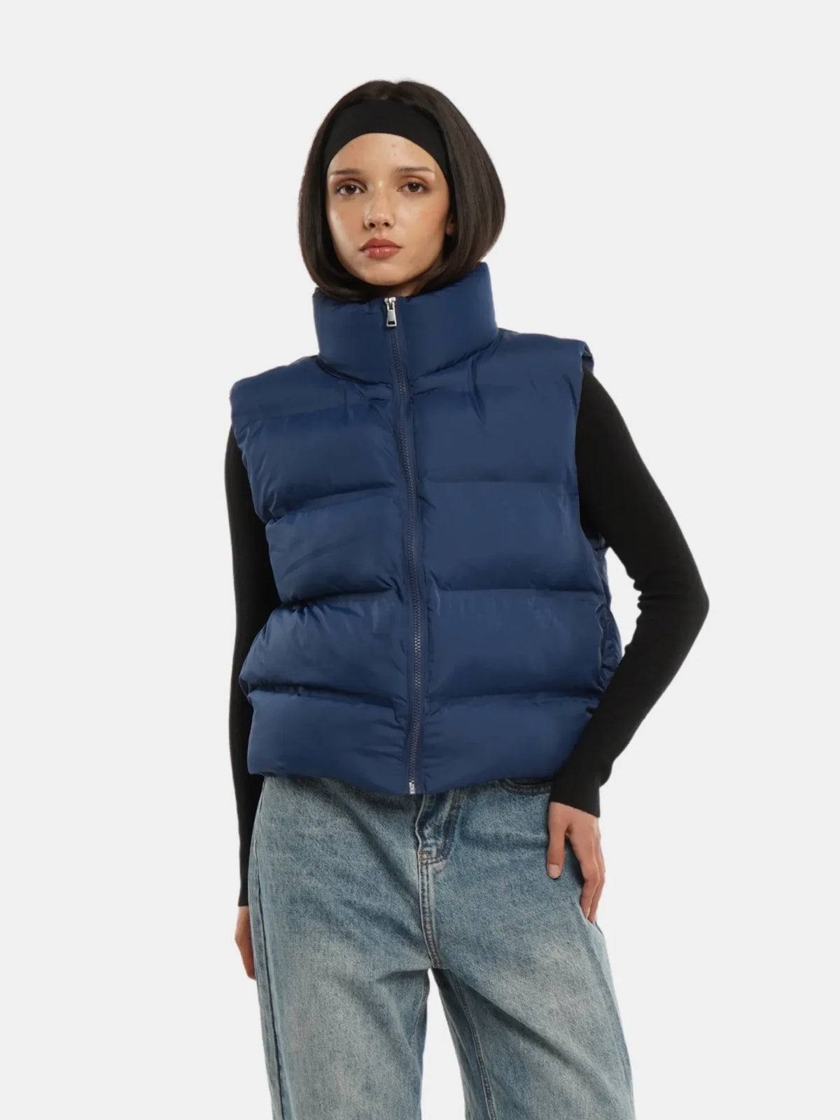 PUFFLT Taped Seams Funnel Neck Puffer Gilet