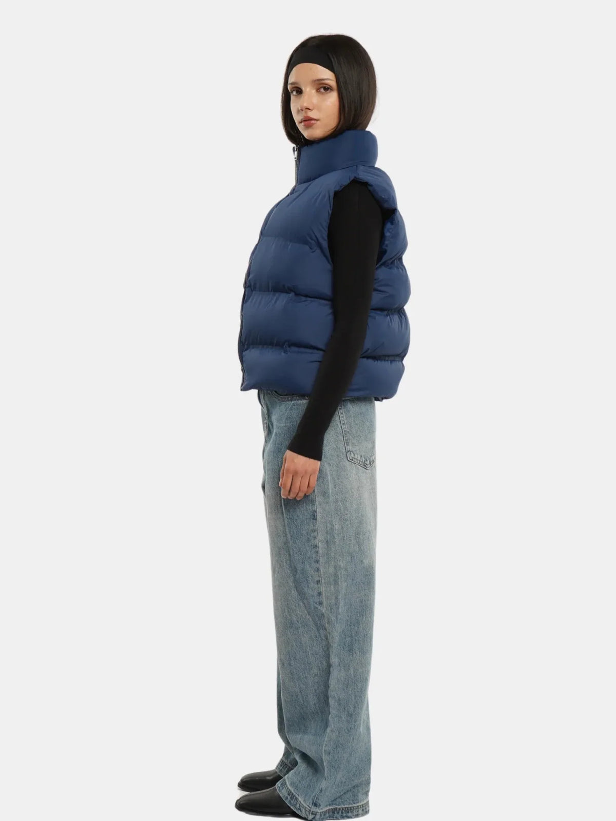 PUFFLT Taped Seams Funnel Neck Puffer Gilet