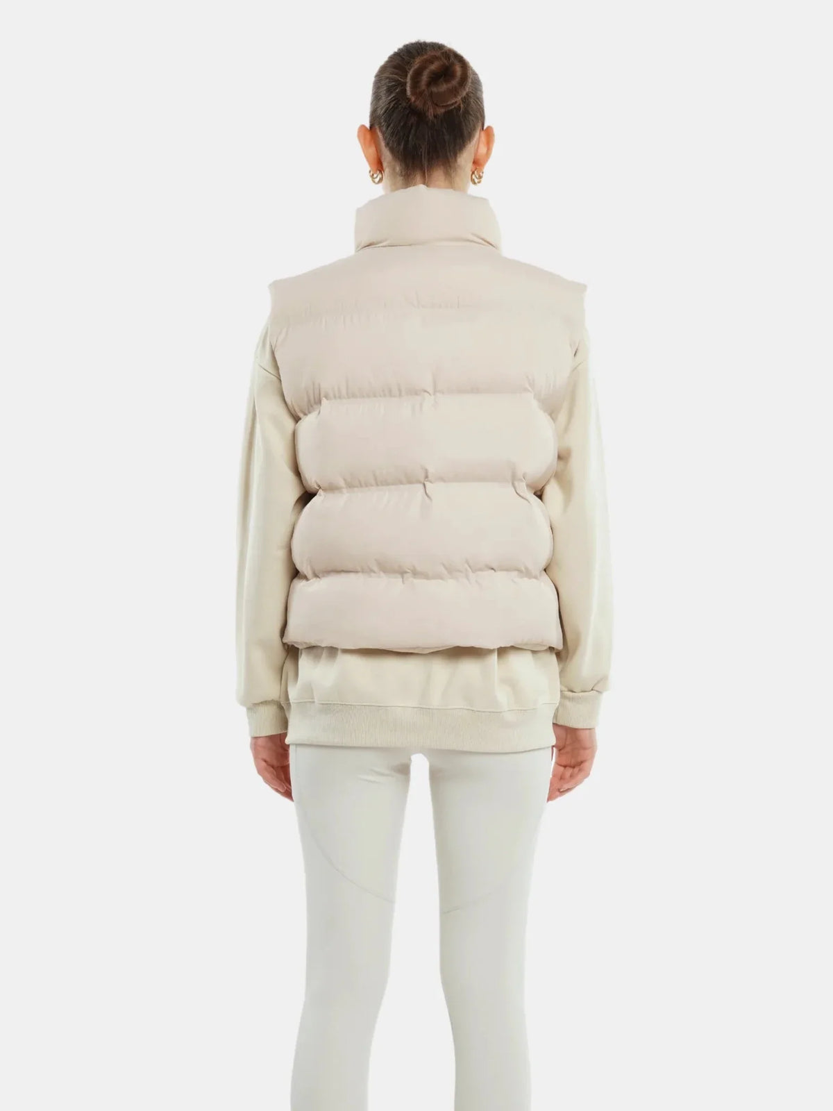 PUFFLT Taped Seams Funnel Neck Puffer Gilet