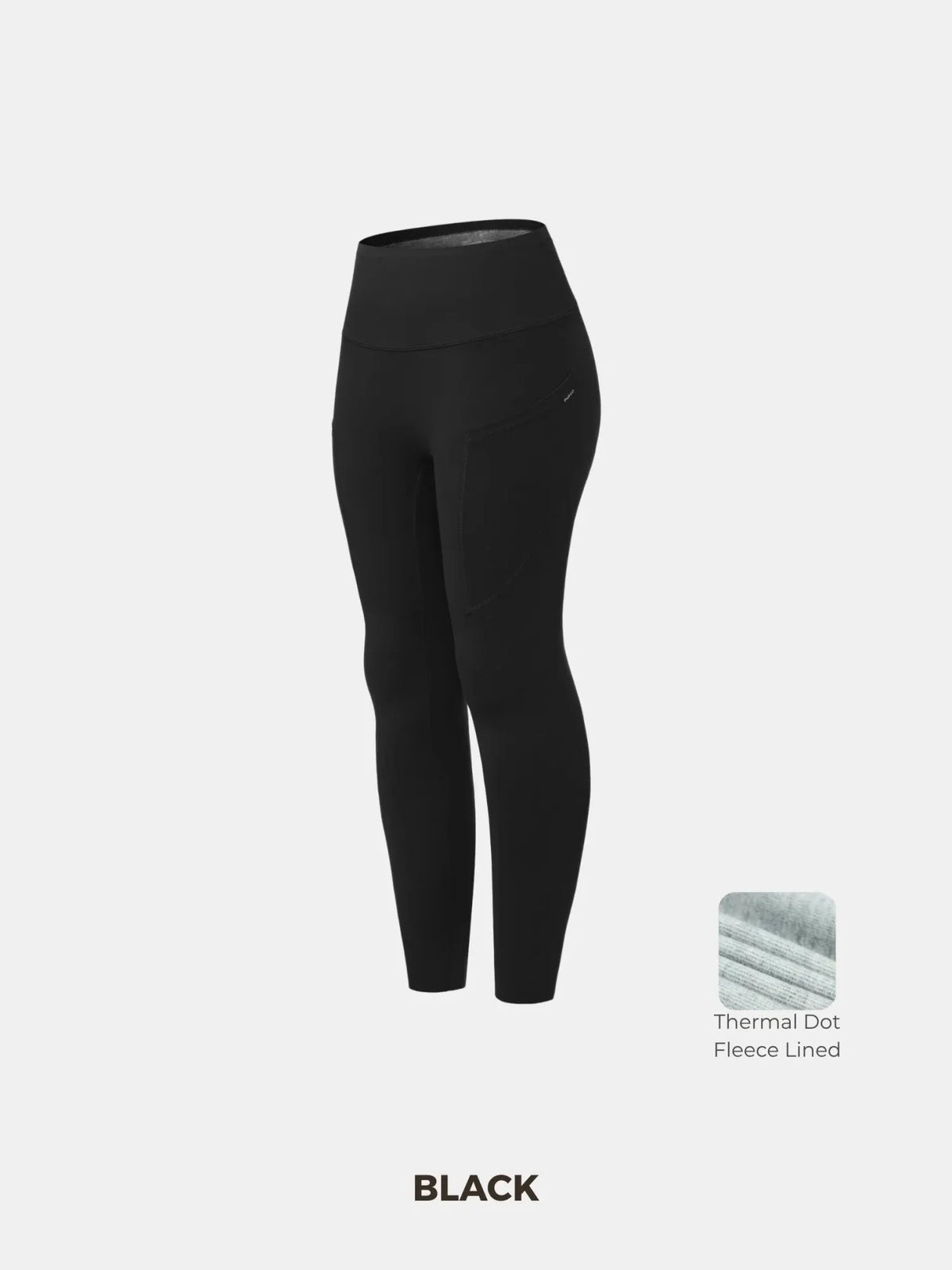 PUFFLT Thermal Dot Fleece Stretch Shaping Legging