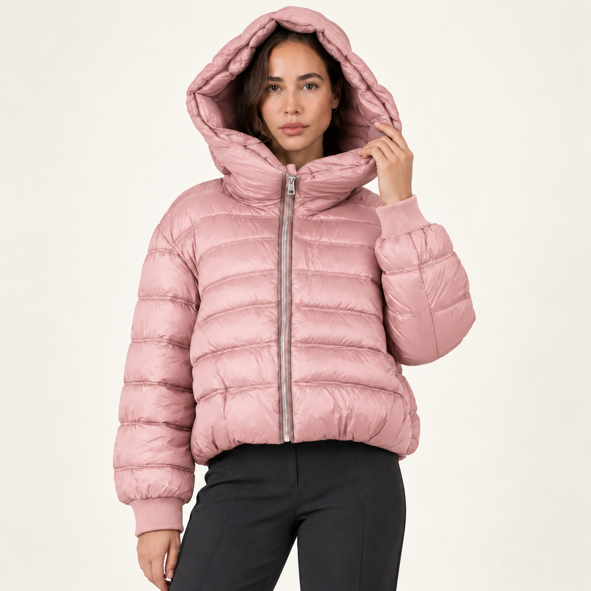 Oversized Puffer-Kapuzenjacke — Bleib warm, sieh mühelos schick aus