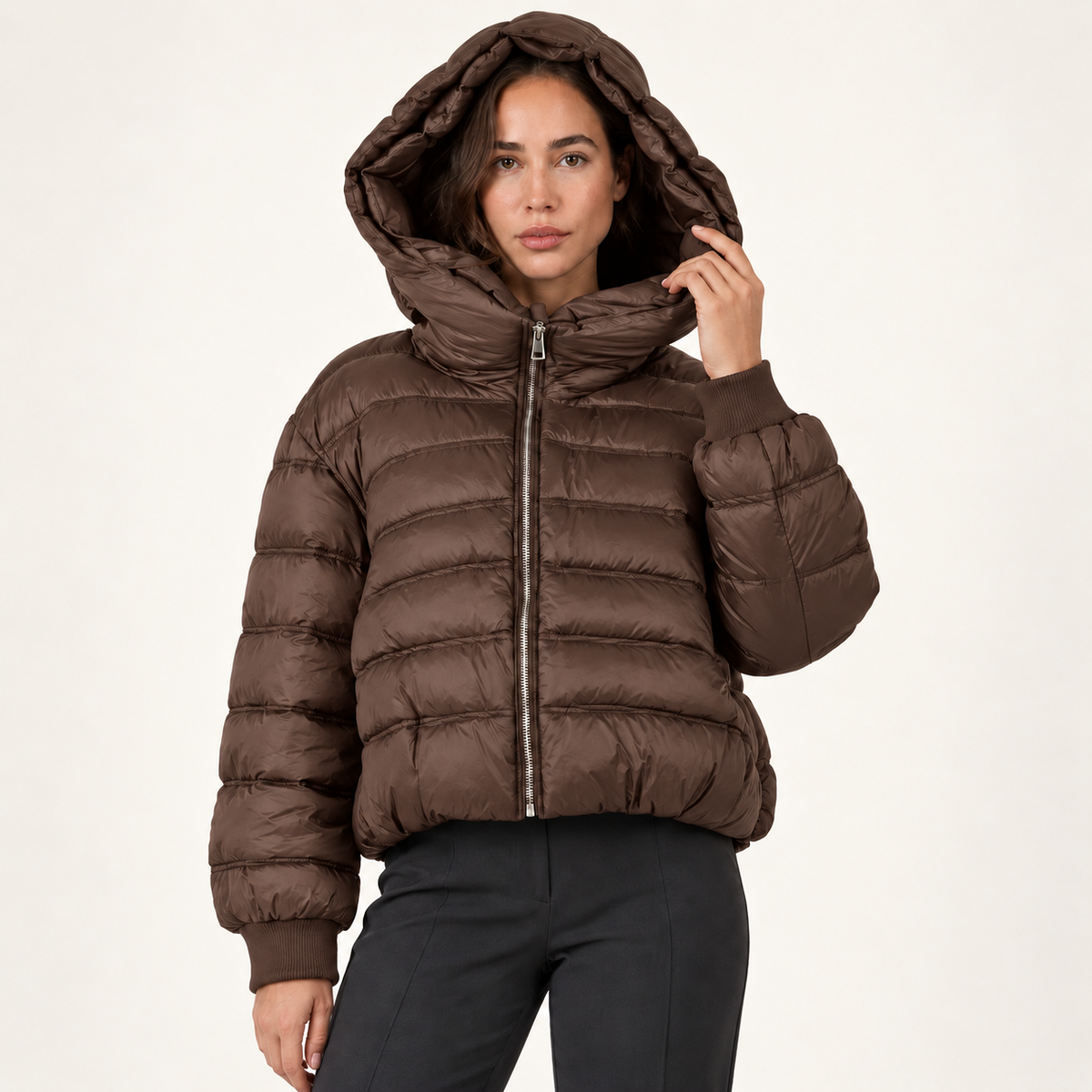 Oversized Hooded Puffer Jacket — Stay Warm, Look Effortlessly Chic