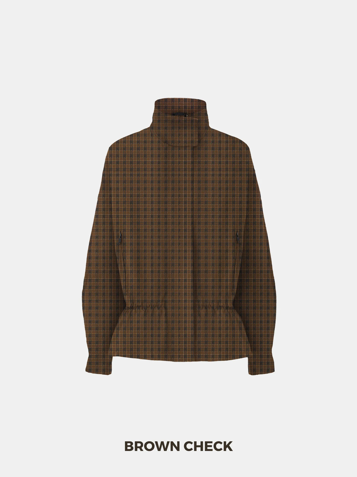 PUFFLT High Convertible Collar Waterproof Trench Coat