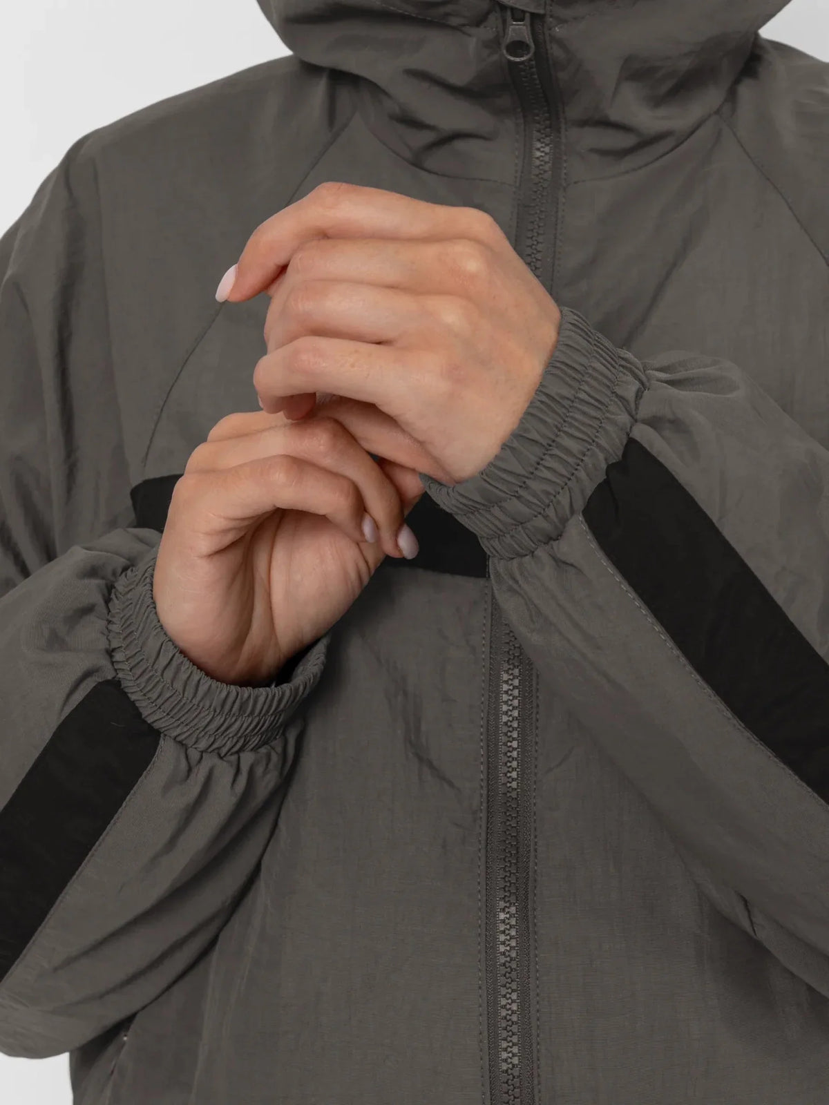 PUFFLT Water Repellent Oversized Short Track Jacket