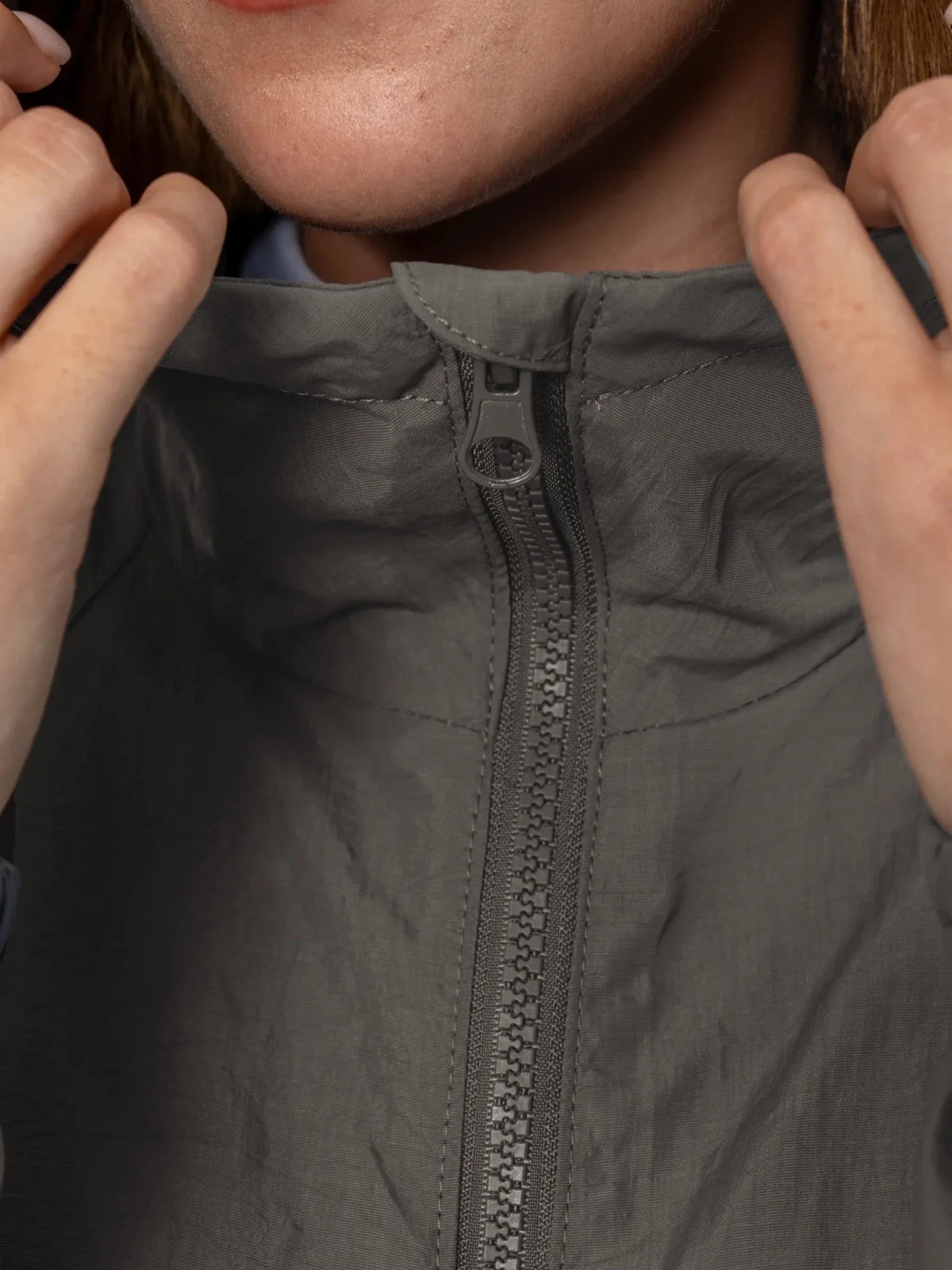 PUFFLT Water Repellent Oversized Short Track Jacket