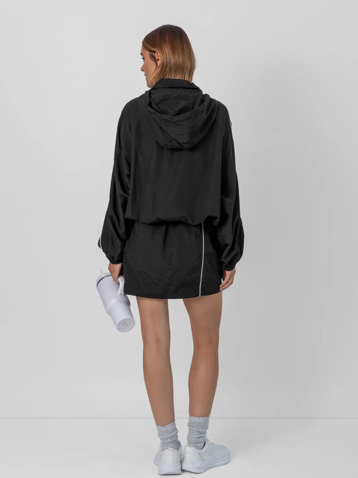 PUFFLT Water Repellent Packable-Hood Track Anorak