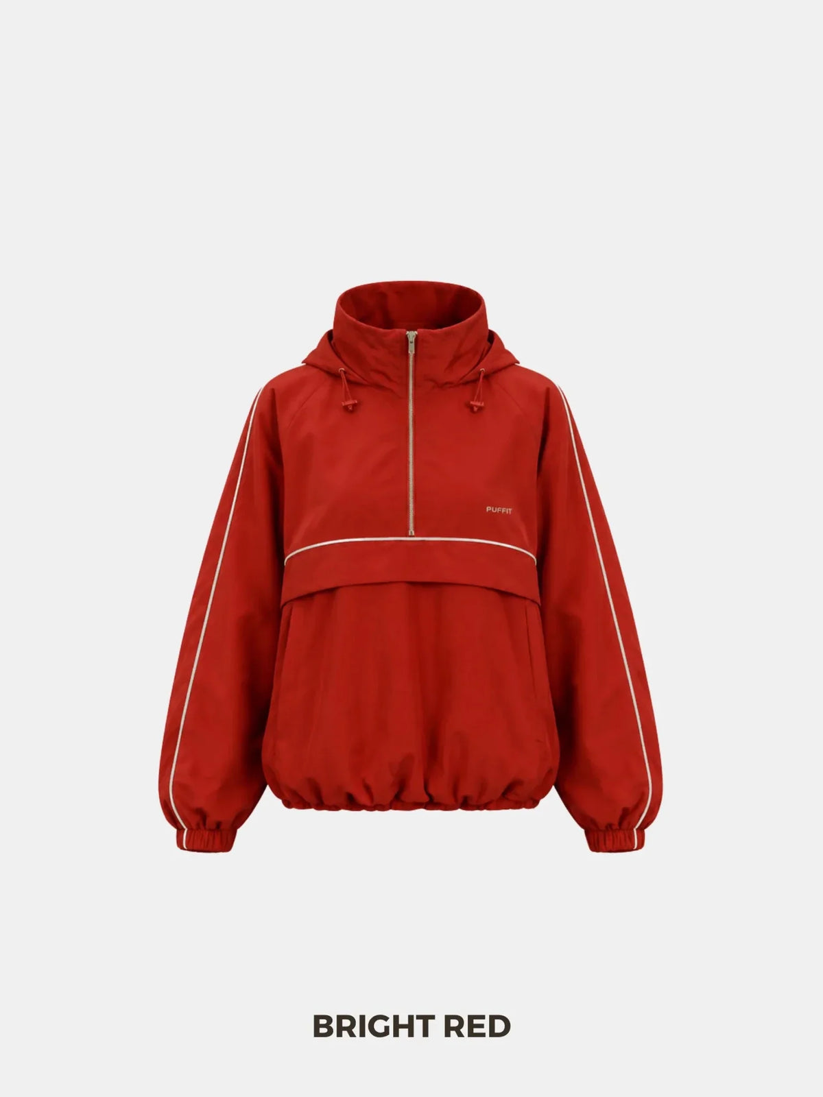PUFFLT Water Repellent Packable-Hood Track Anorak