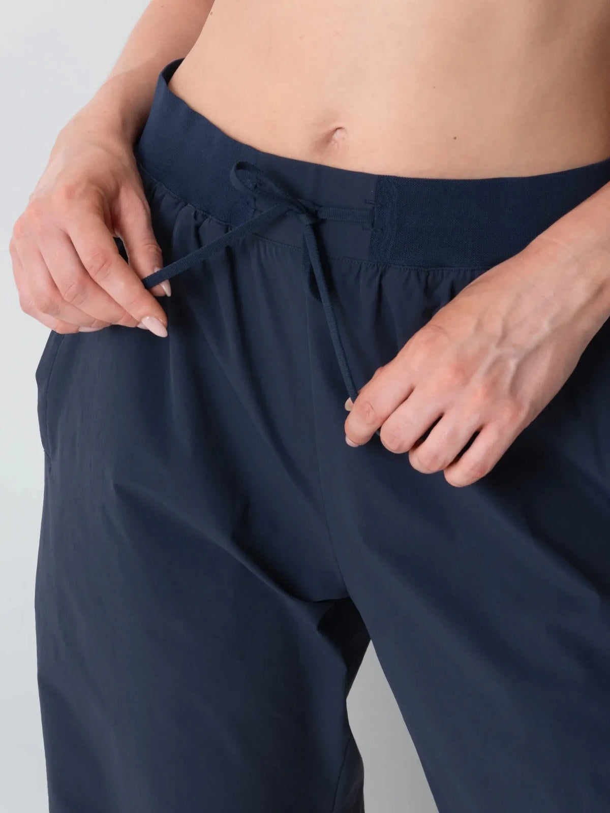 PUFFLT High Waisted Drawstring Utility Trousers