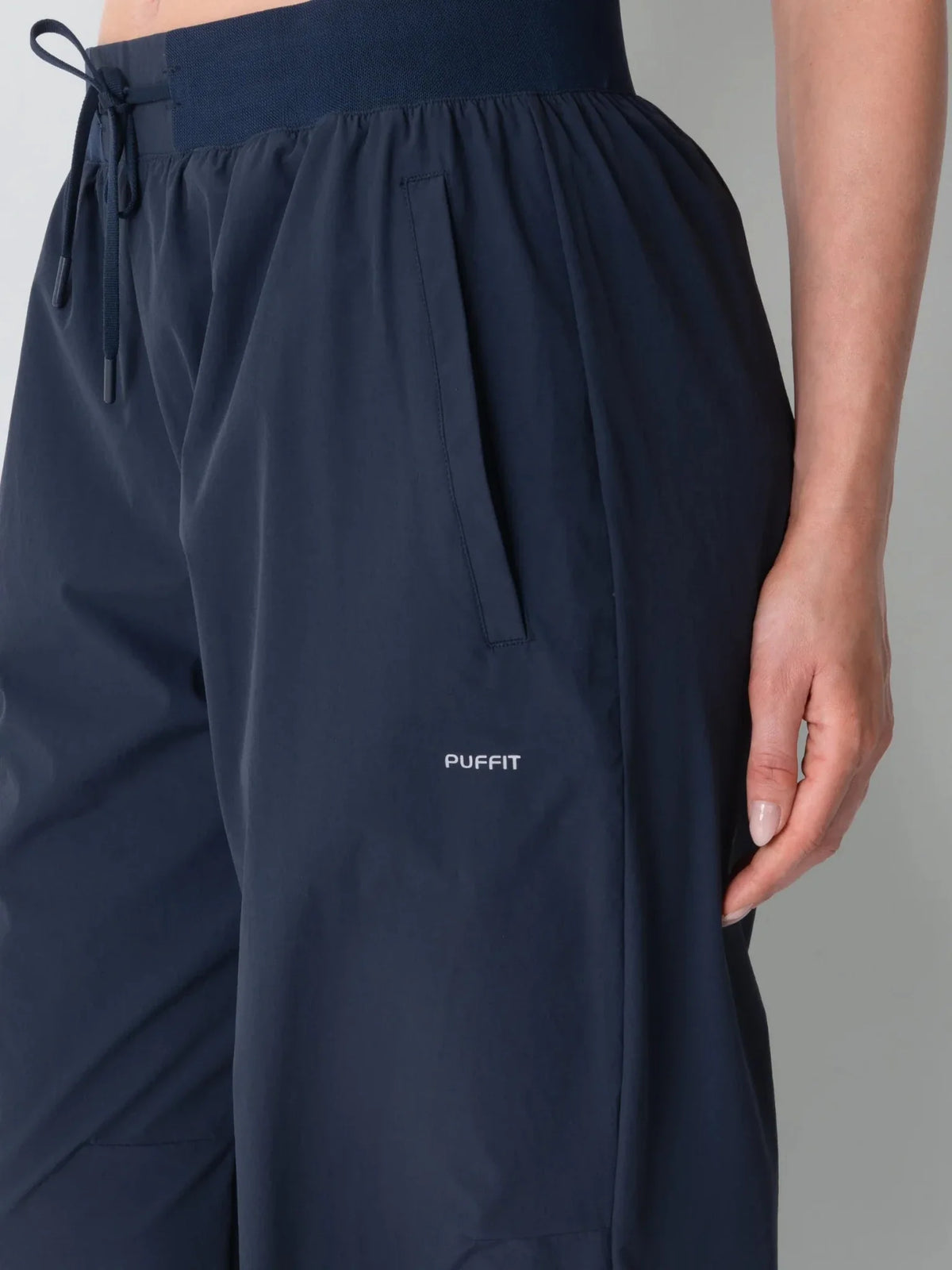 PUFFLT High Waisted Drawstring Utility Trousers