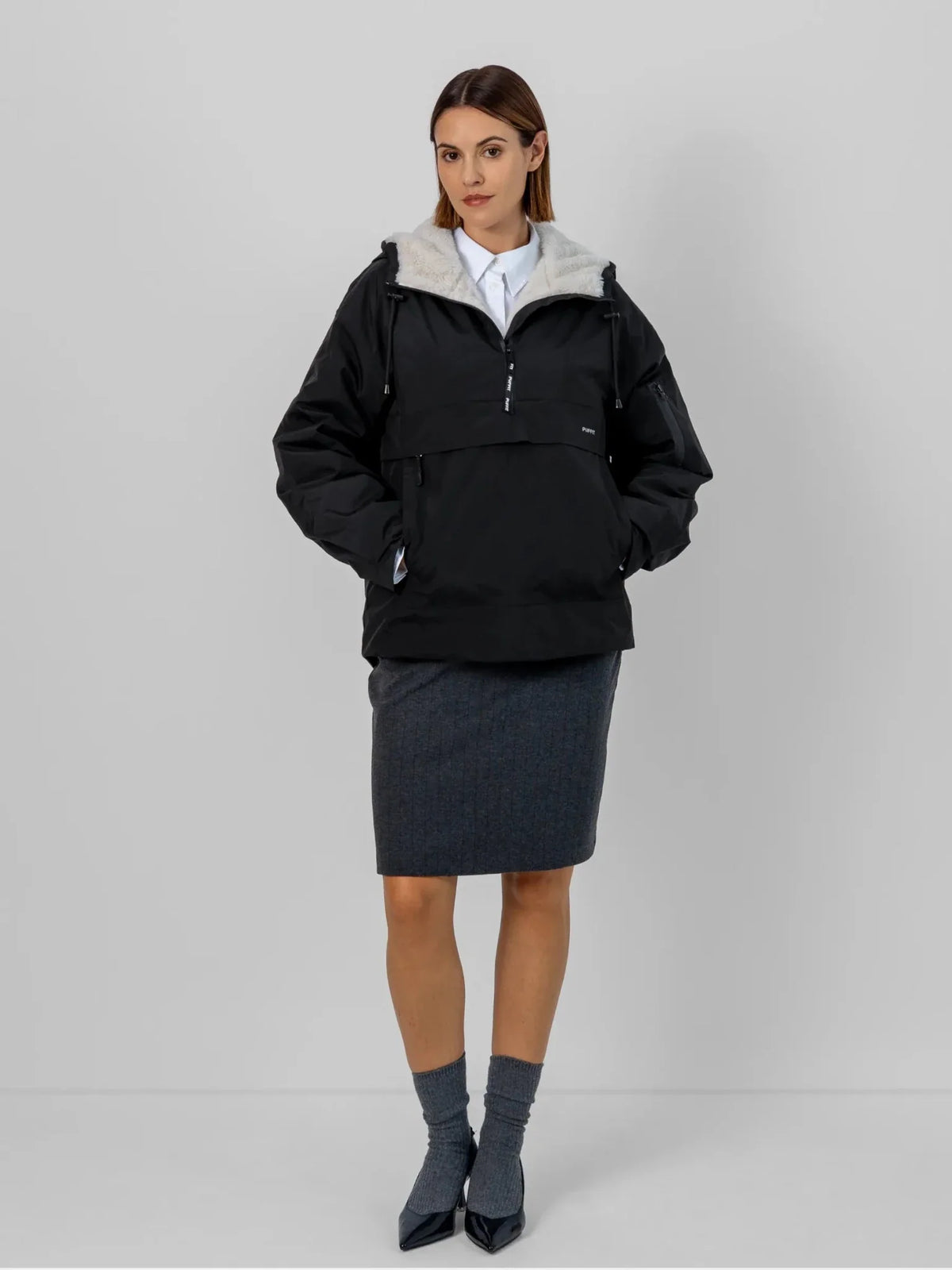 PUFFLT Relaxed Fit Rain Hoodie