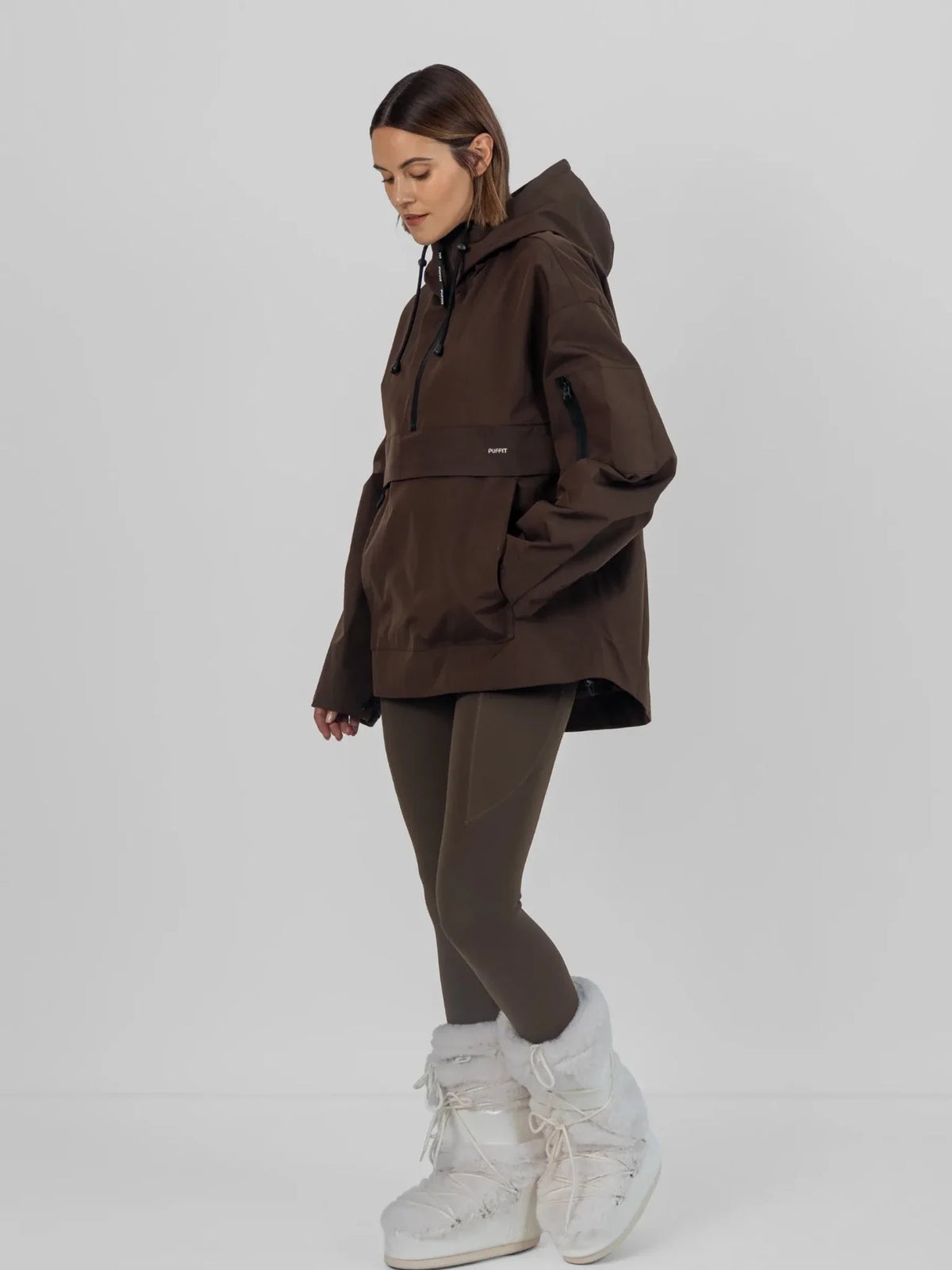PUFFLT Pro Seam-Taped Relaxed Fit Rain Hoodie