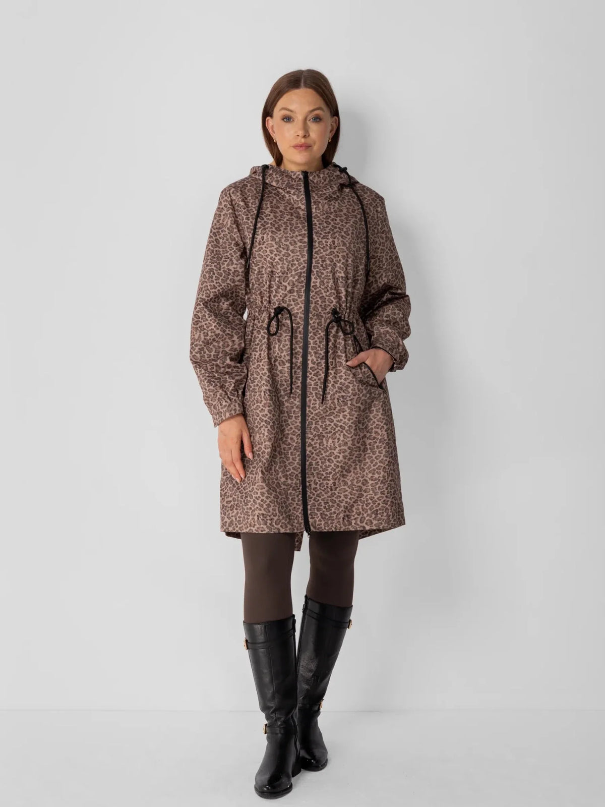 PUFFLT Full Length Brushed Lined Raincoat
