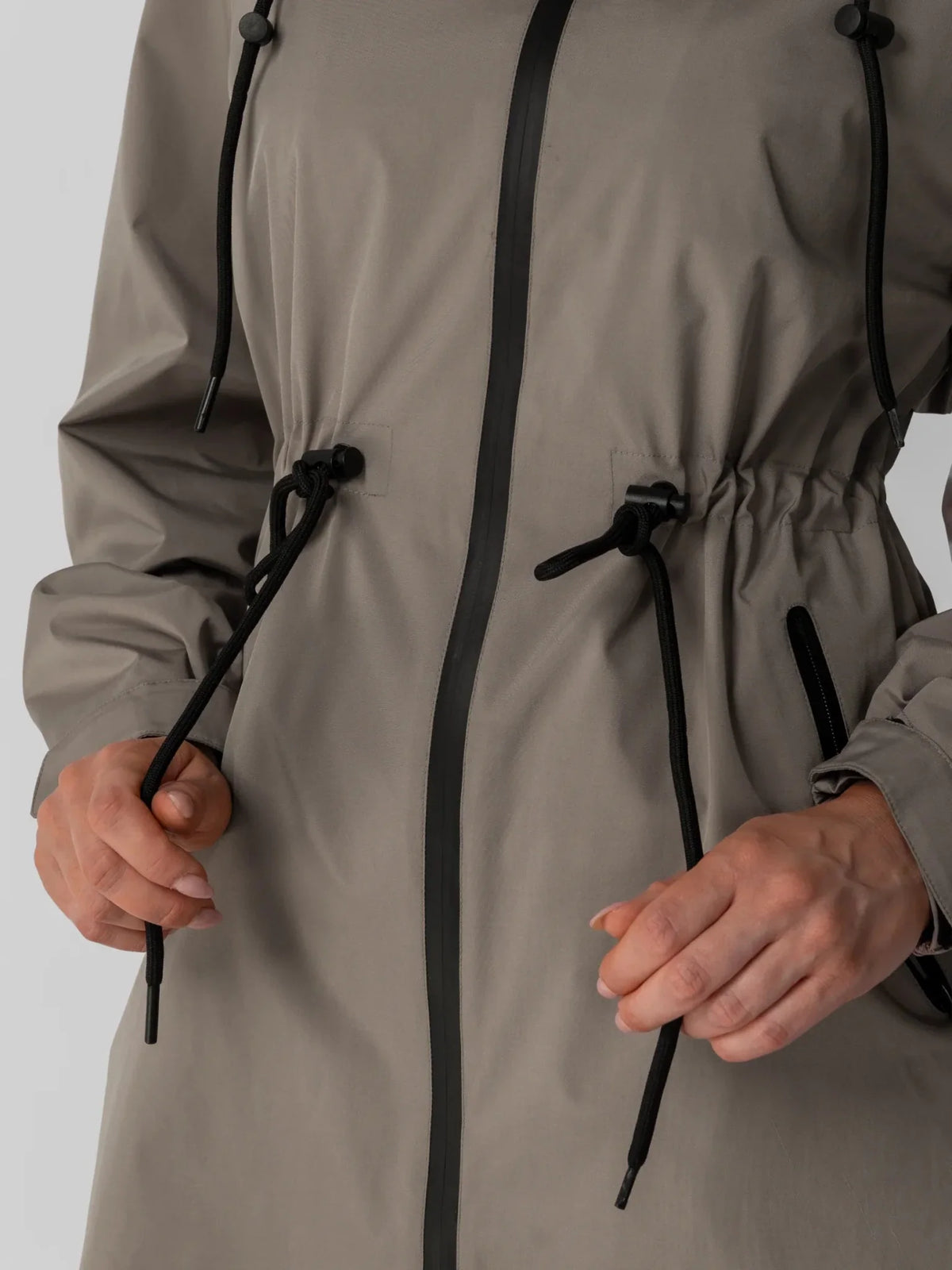 PUFFLT Full Length Brushed Lined Raincoat