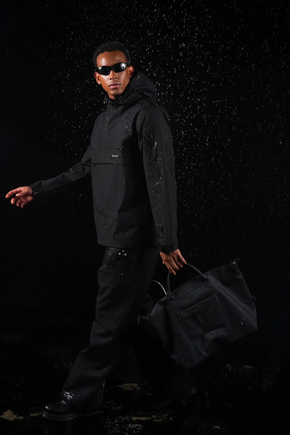 PUFFLT Men's Rain Hoodie