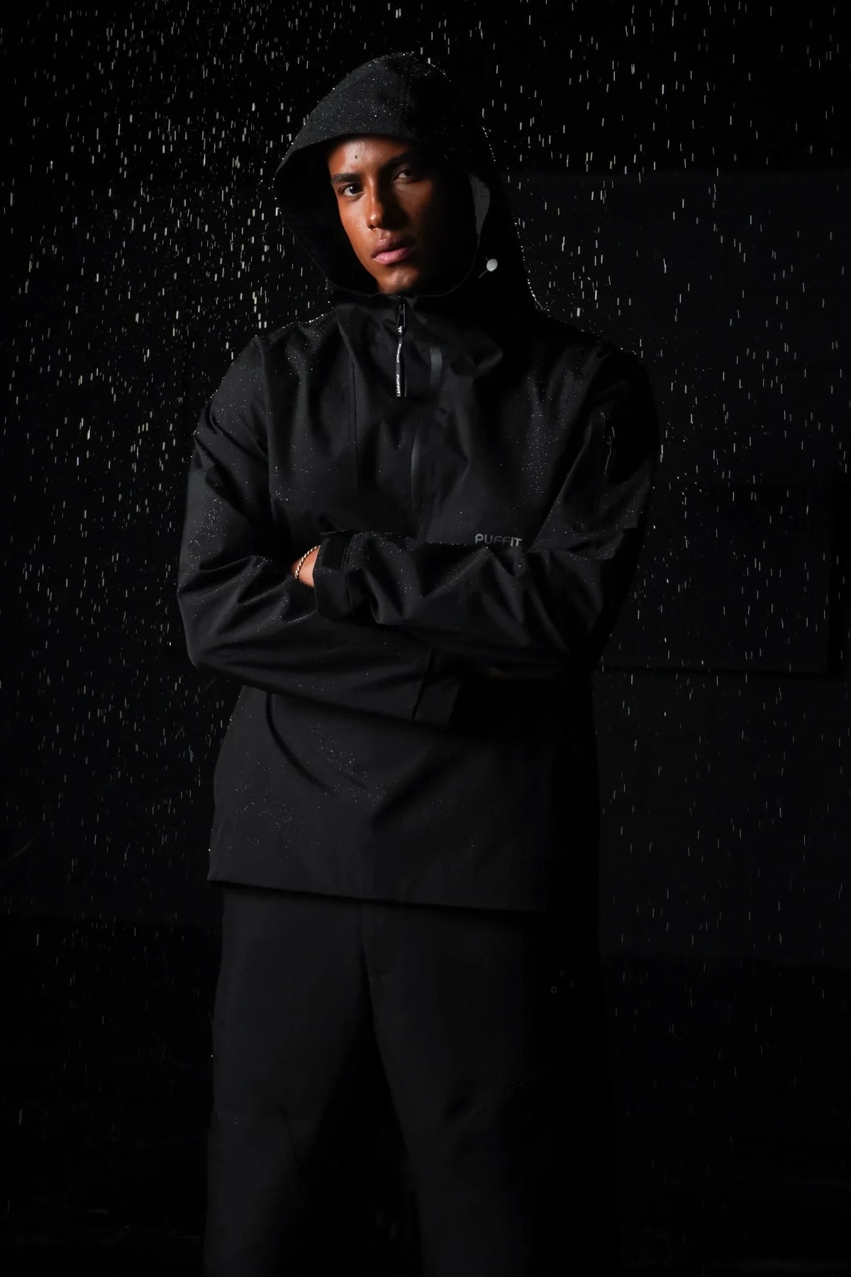 PUFFLT Men's Rain Hoodie