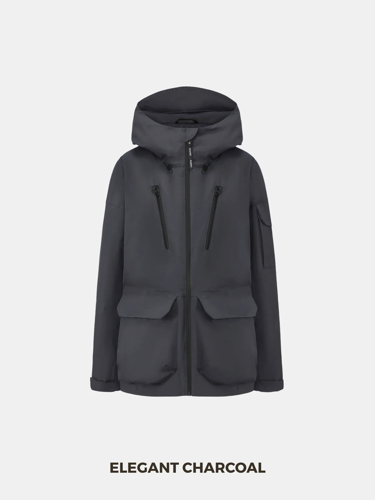 PUFFLT Men’s Multi-Pocket Rain Jacket