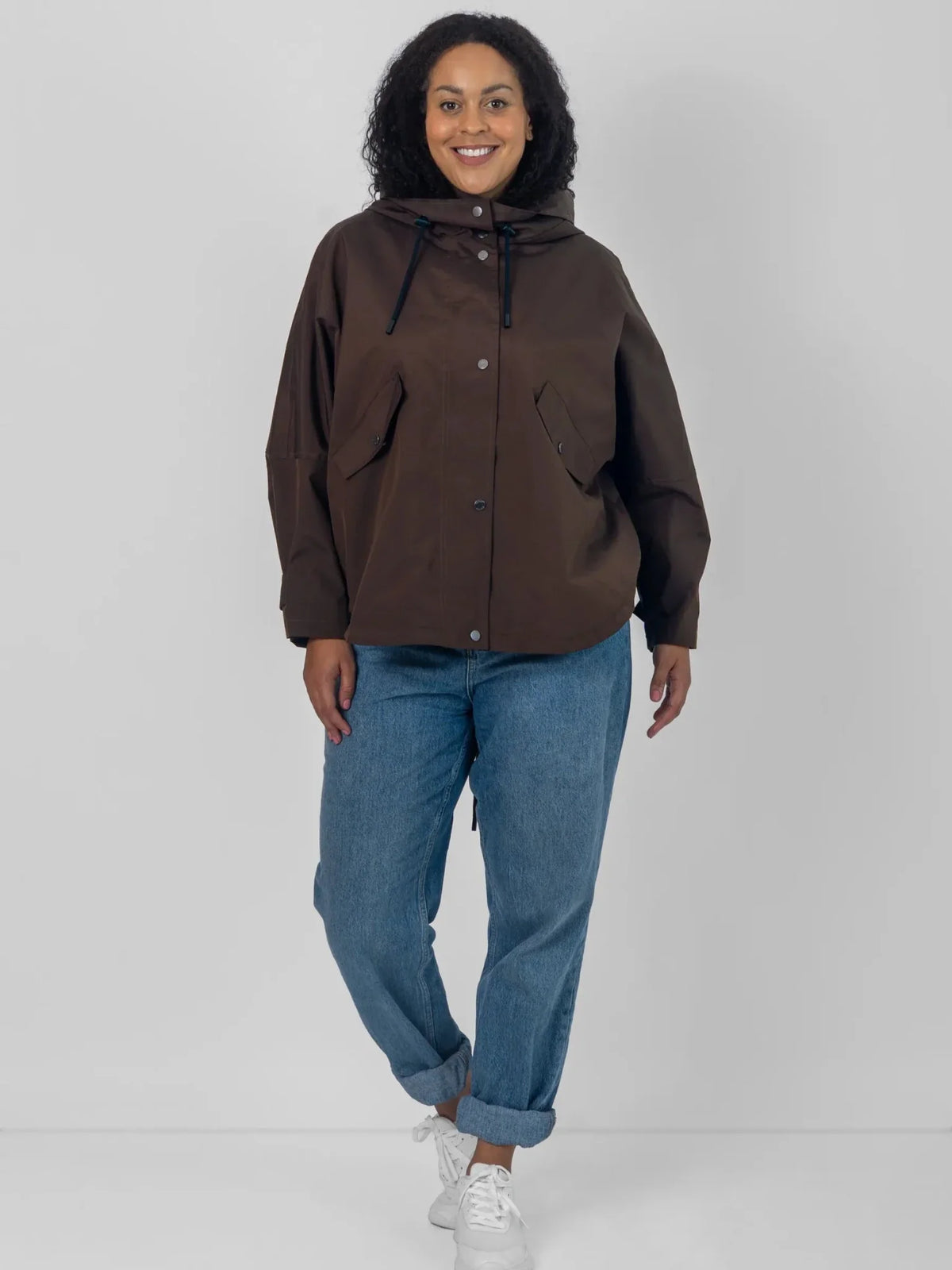 PUFFLT One Size Mid Length Oversized Rain Jacket