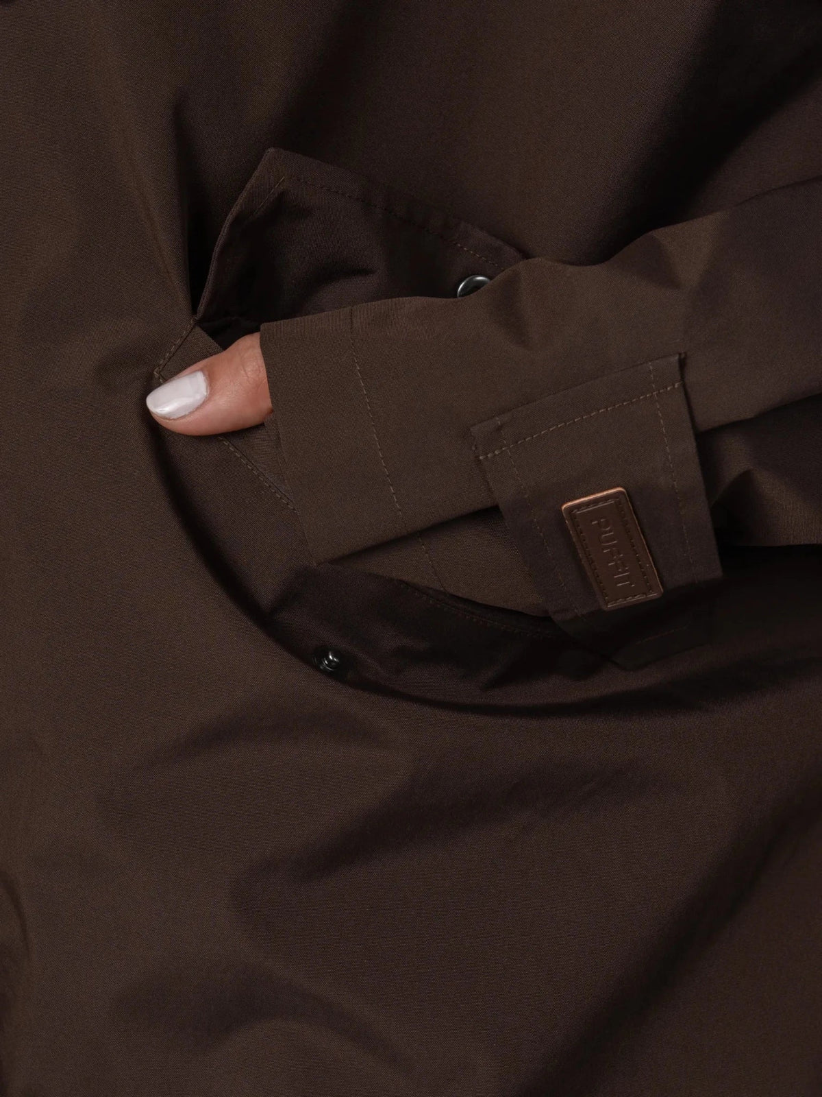 PUFFLT One Size Mid Length Oversized Rain Jacket