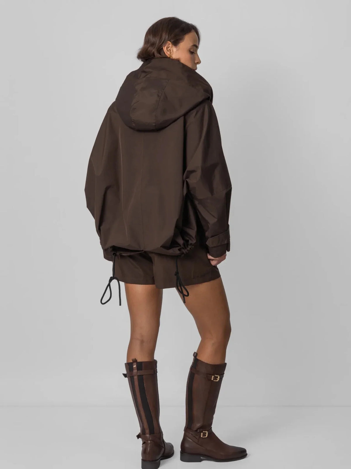 PUFFLT One Size Mid Length Oversized Rain Jacket