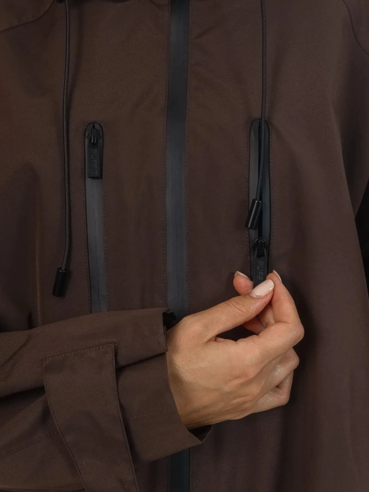 PUFFLT Pro Seam-Taped One Size Short Oversized Rain Jacket