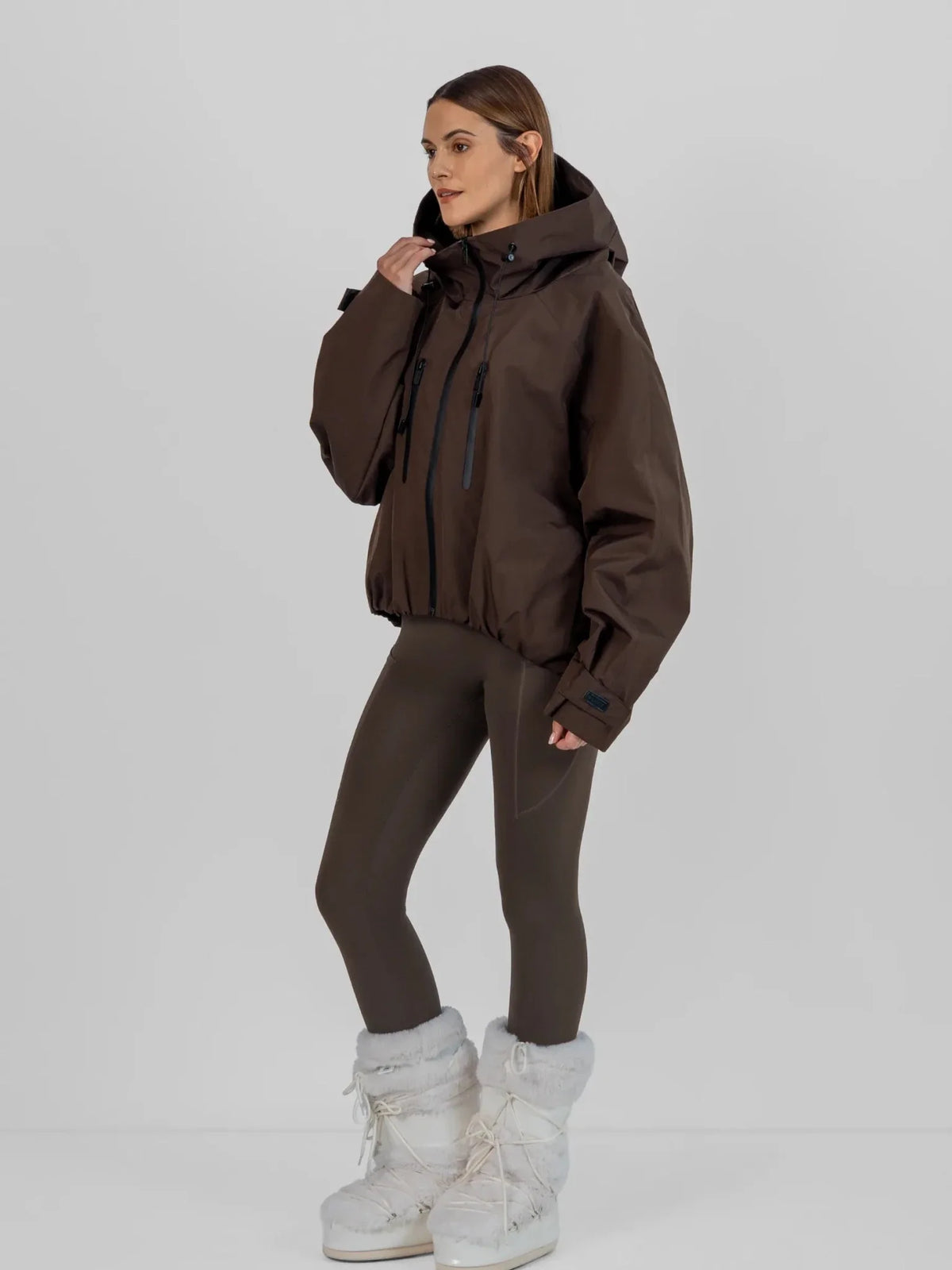 PUFFLT Pro Seam-Taped One Size Short Oversized Rain Jacket
