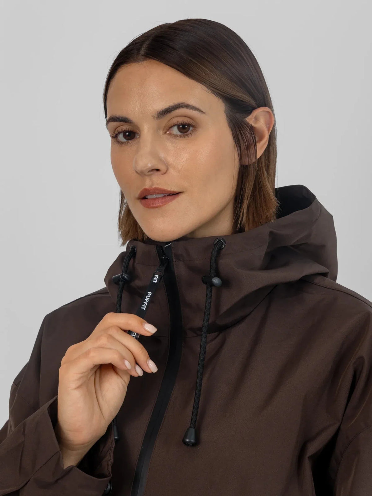 PUFFLT Pro Seam-Taped Relaxed Fit Rain Hoodie