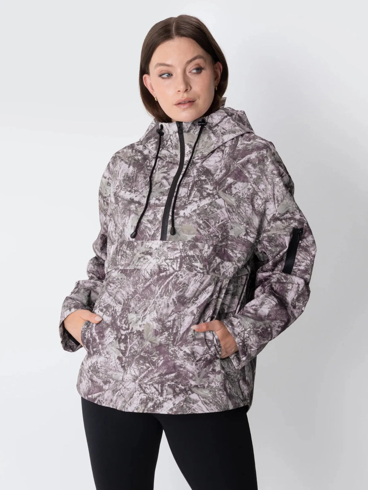 PUFFLT Shadow Camo Relaxed Fit Rain Hoodie