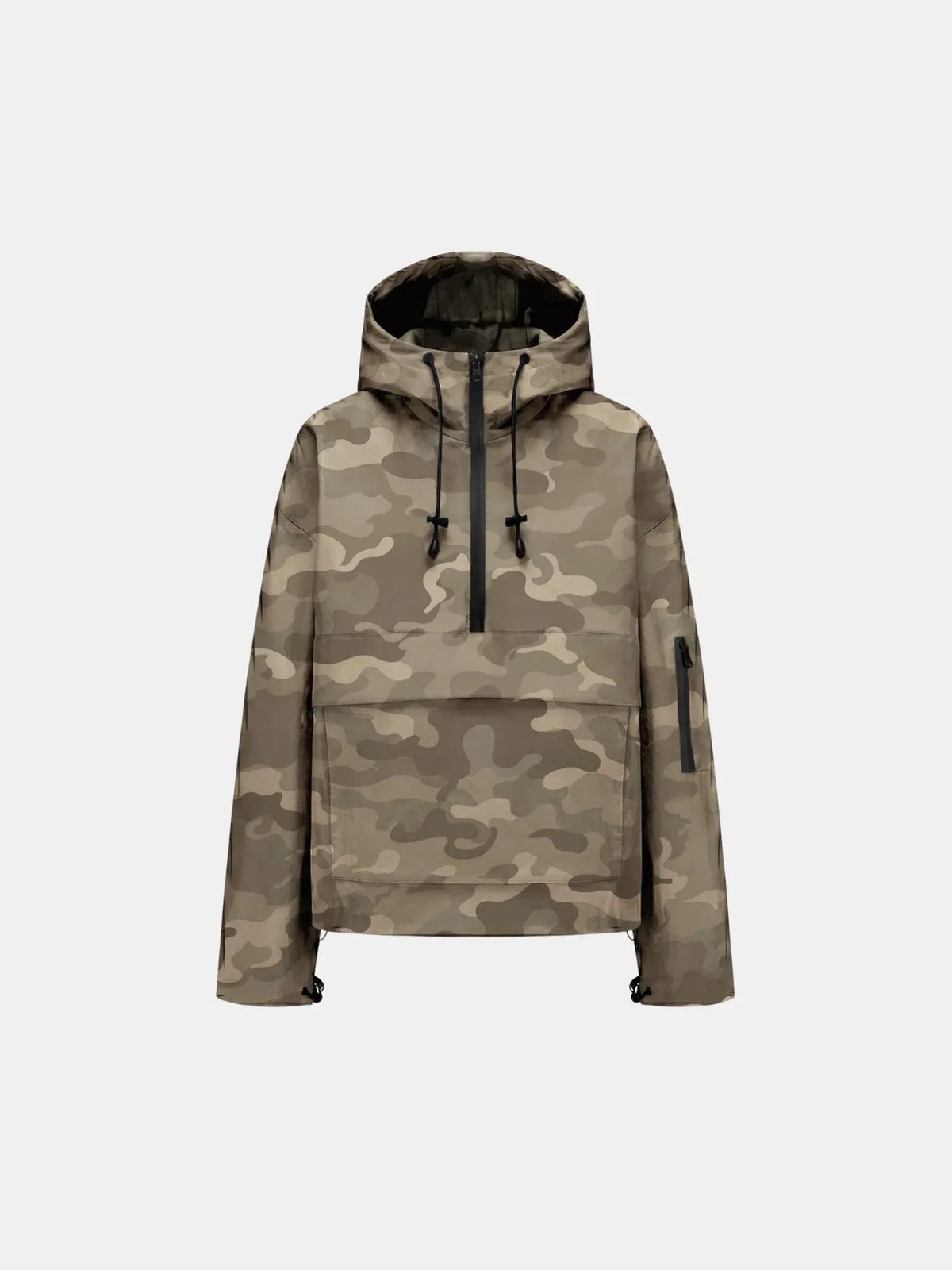 PUFFLT Taupe Camo Relaxed Fit Rain Hoodie