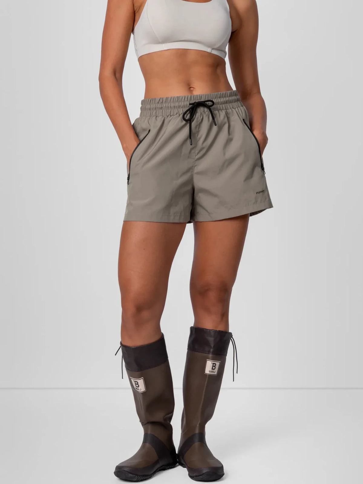 PUFFLT Waterproof Drawstring 2-IN-1 Shorts