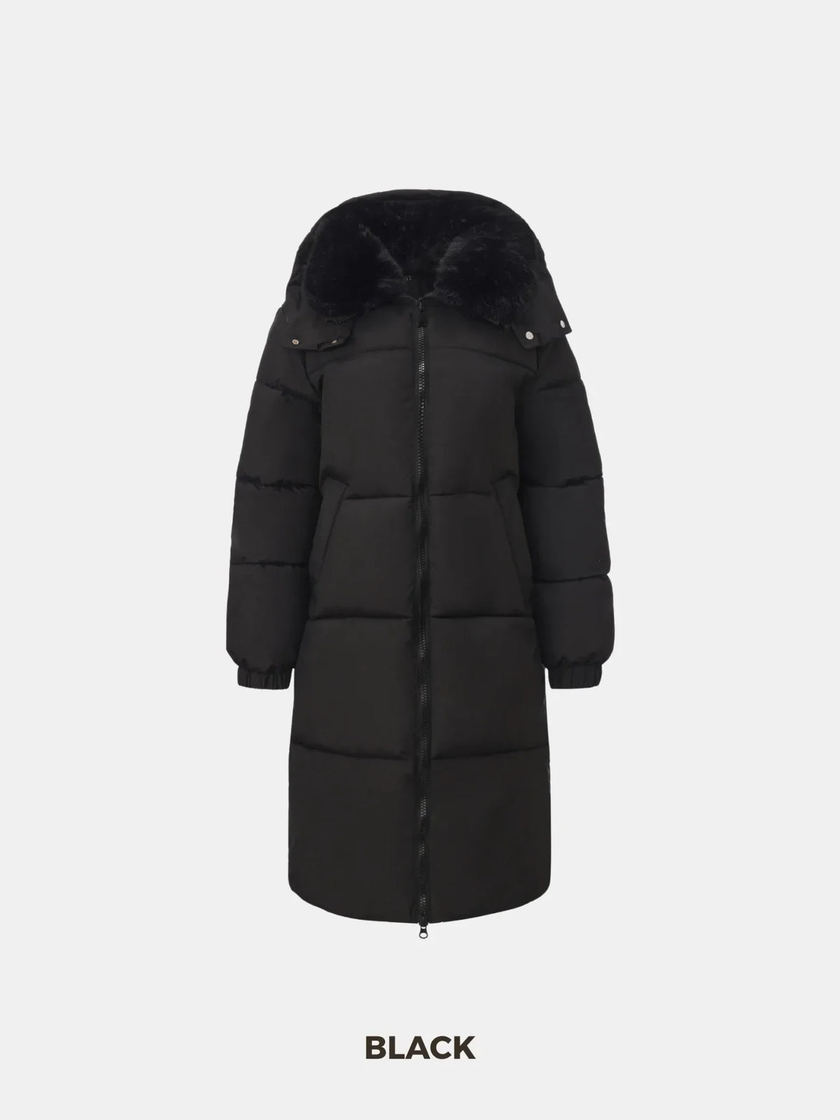 PUFFLT Long Hooded Puffer Jacket