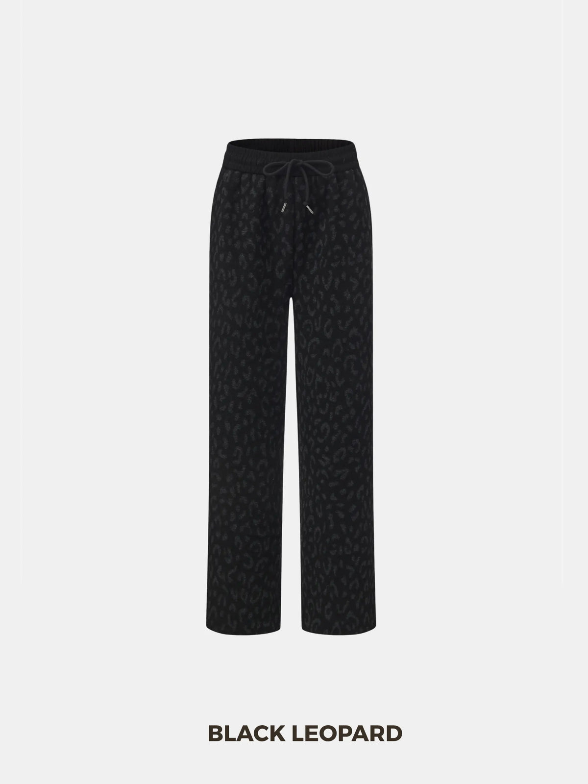 PUFFLT Cozy Fleece Lined Leopard Trousers