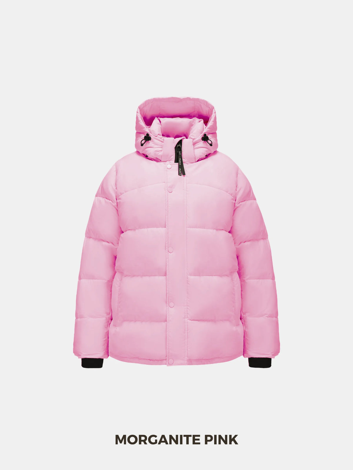PUFFLT Detachable Hooded Regular Length Puffer Jacket