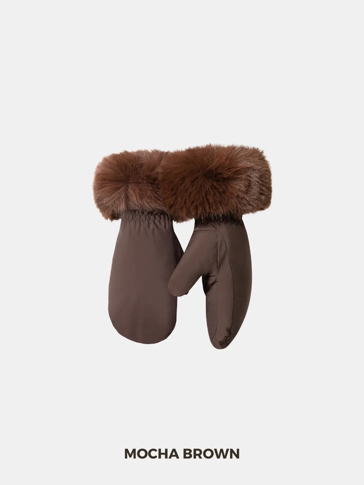 PUFFLT Faux Fur Mittens