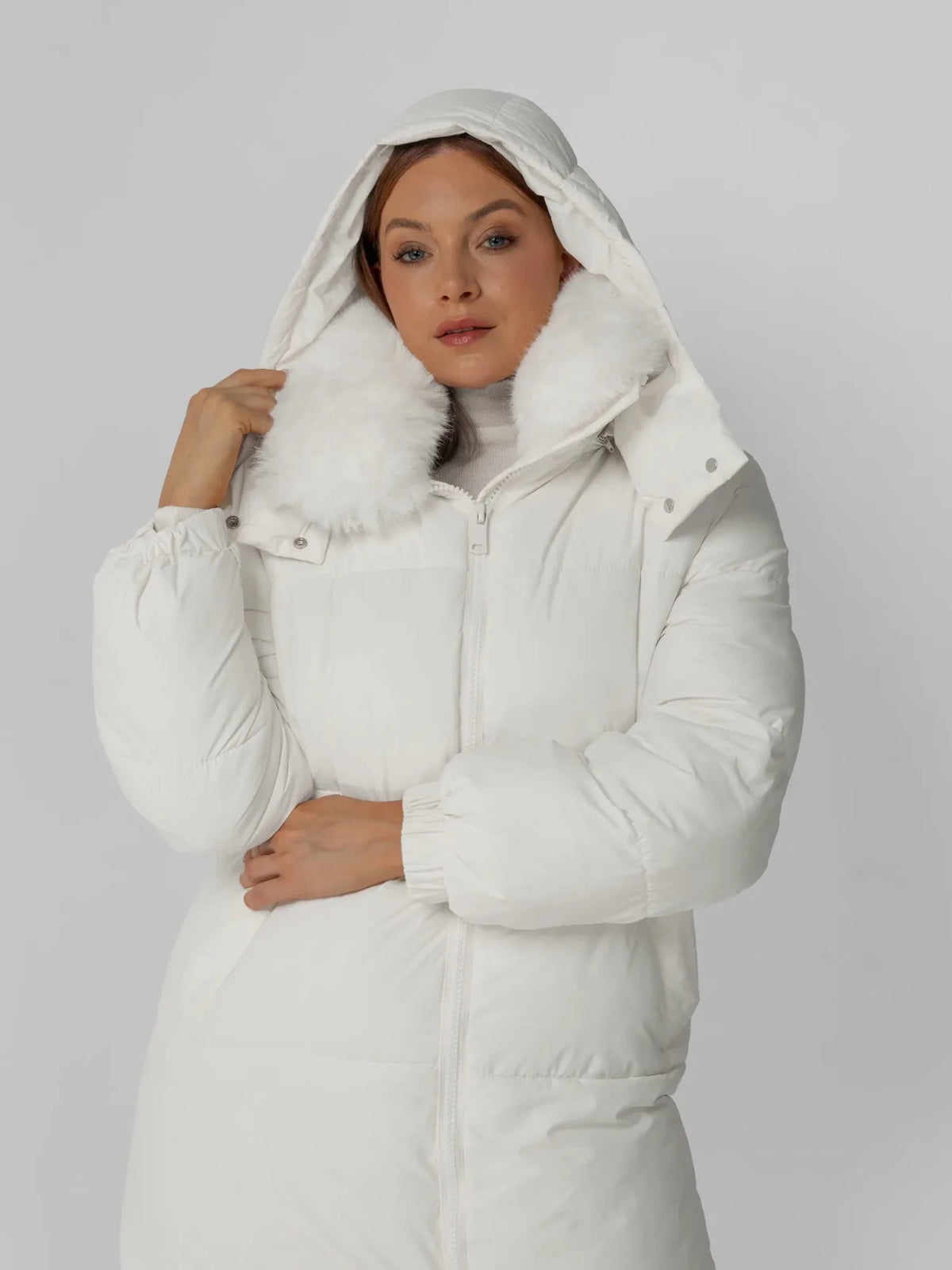 PUFFLT Long Hooded Puffer Jacket