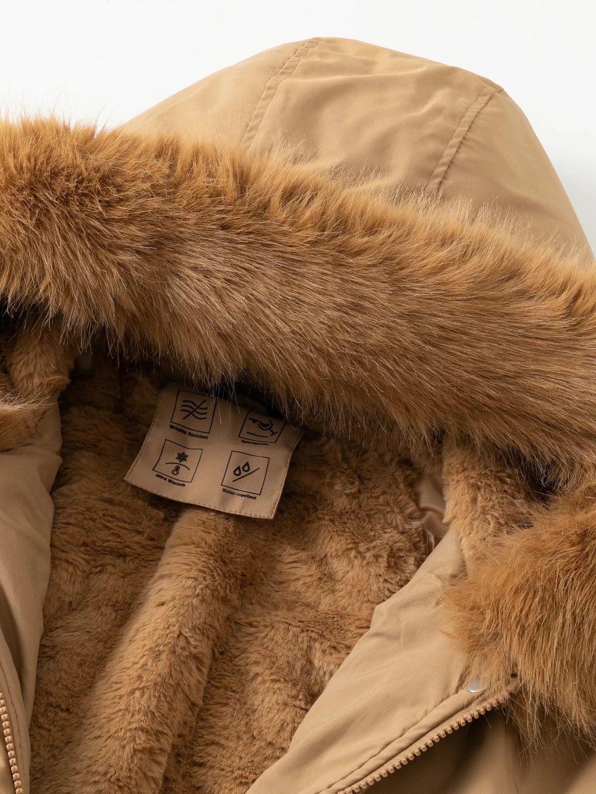 PUFFLT Faux Fur Lined And Trim Parka