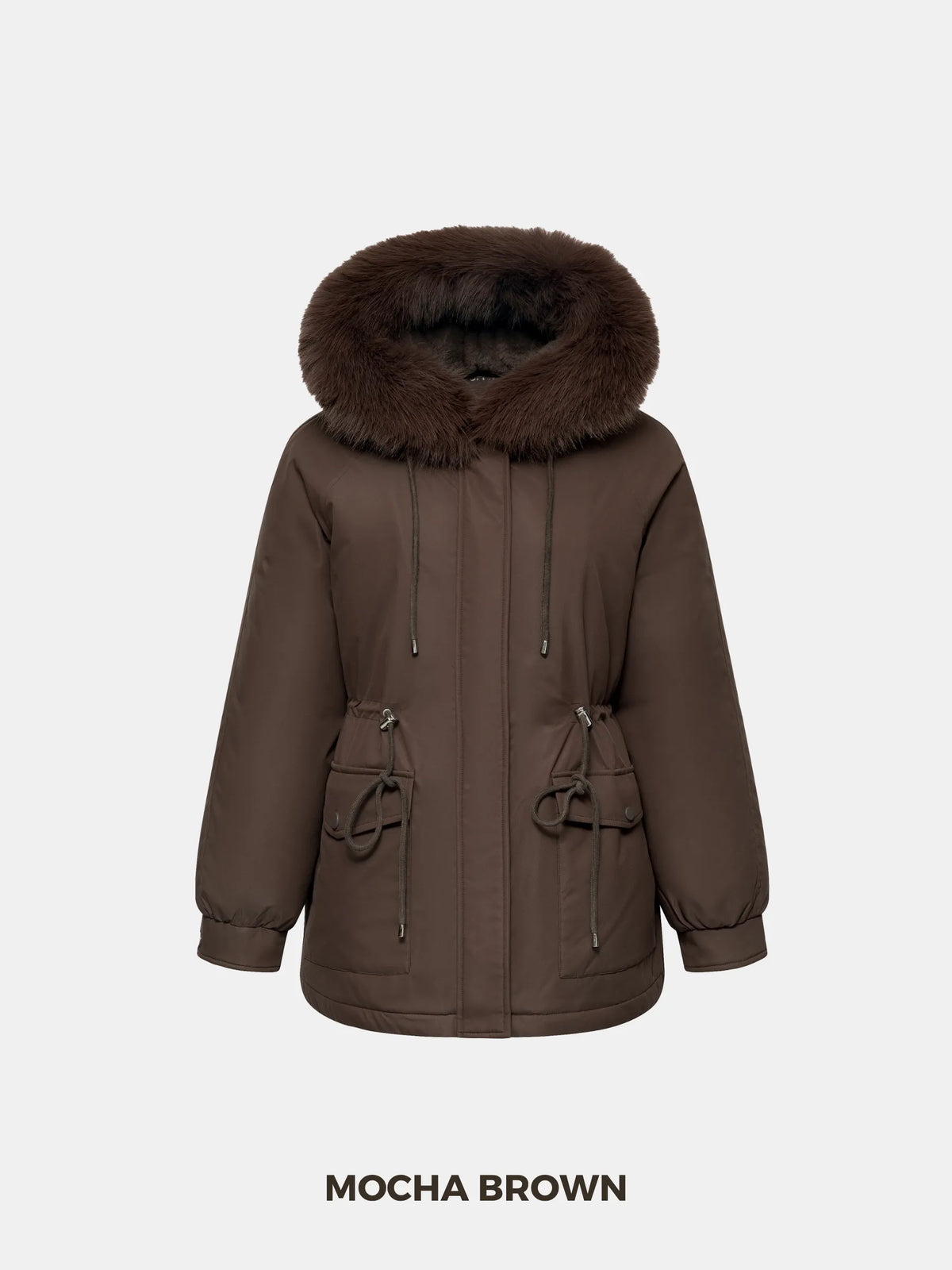 PUFFLT Faux Fur Lined And Trim Parka