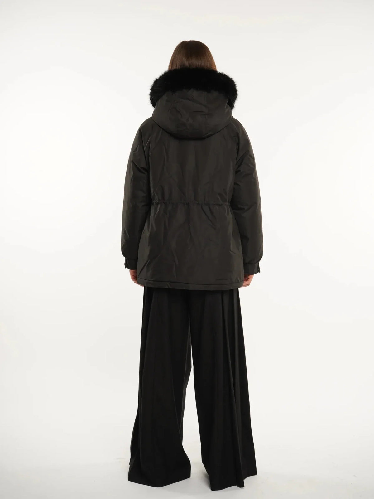 PUFFLT Faux Fur Lined And Trim Parka