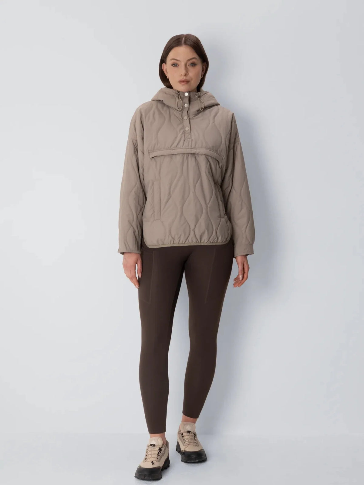 PUFFLT Kangaroo Pocket Packable Quilted Puffer Hoodie