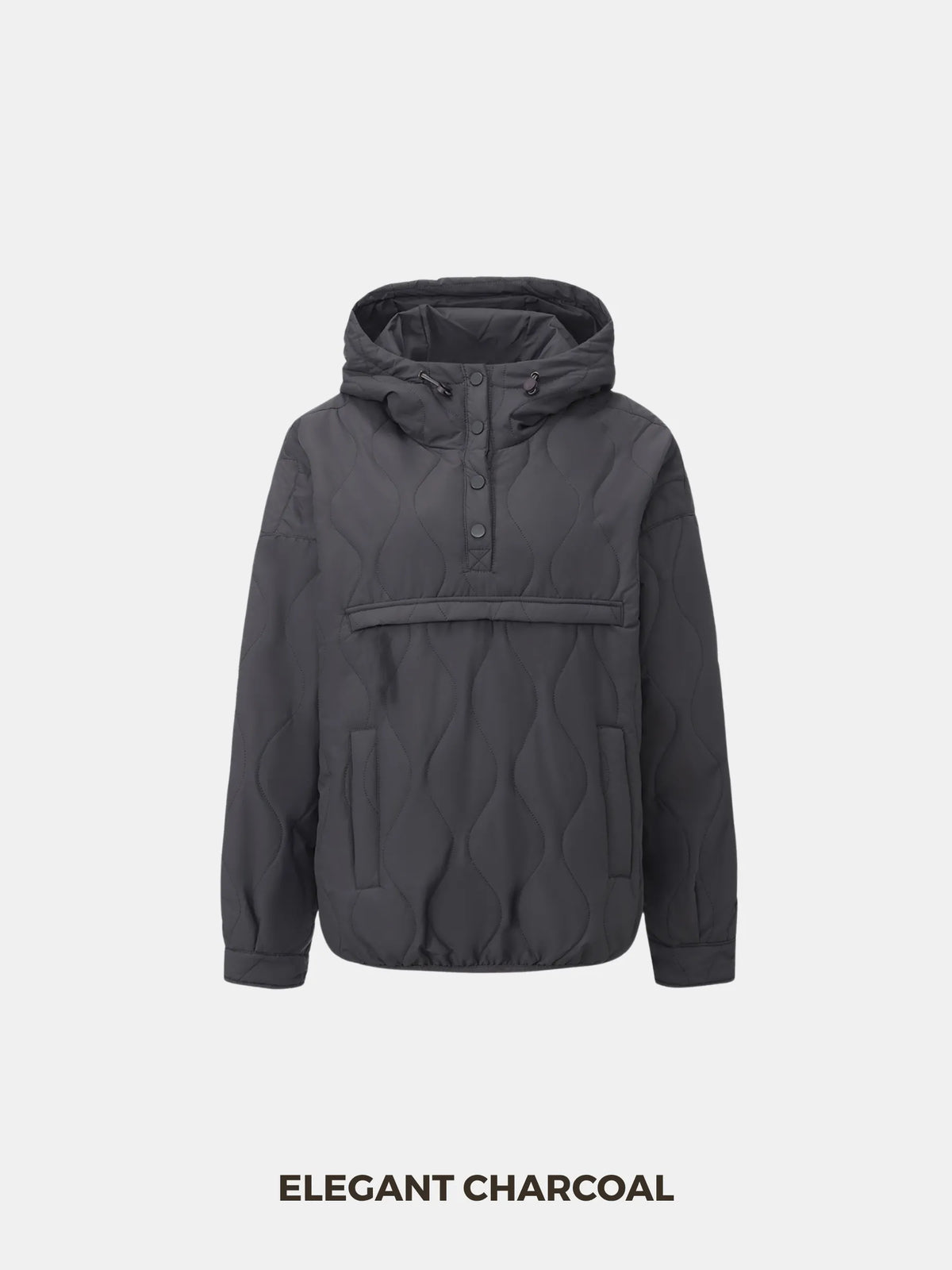 PUFFLT Kangaroo Pocket Packable Quilted Puffer Hoodie