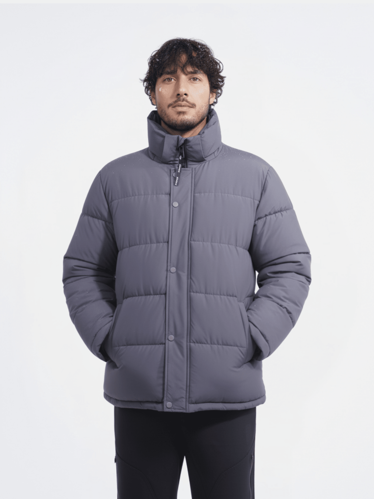 PUFFLT Men's Detachable-Hooded Puffer Jacket