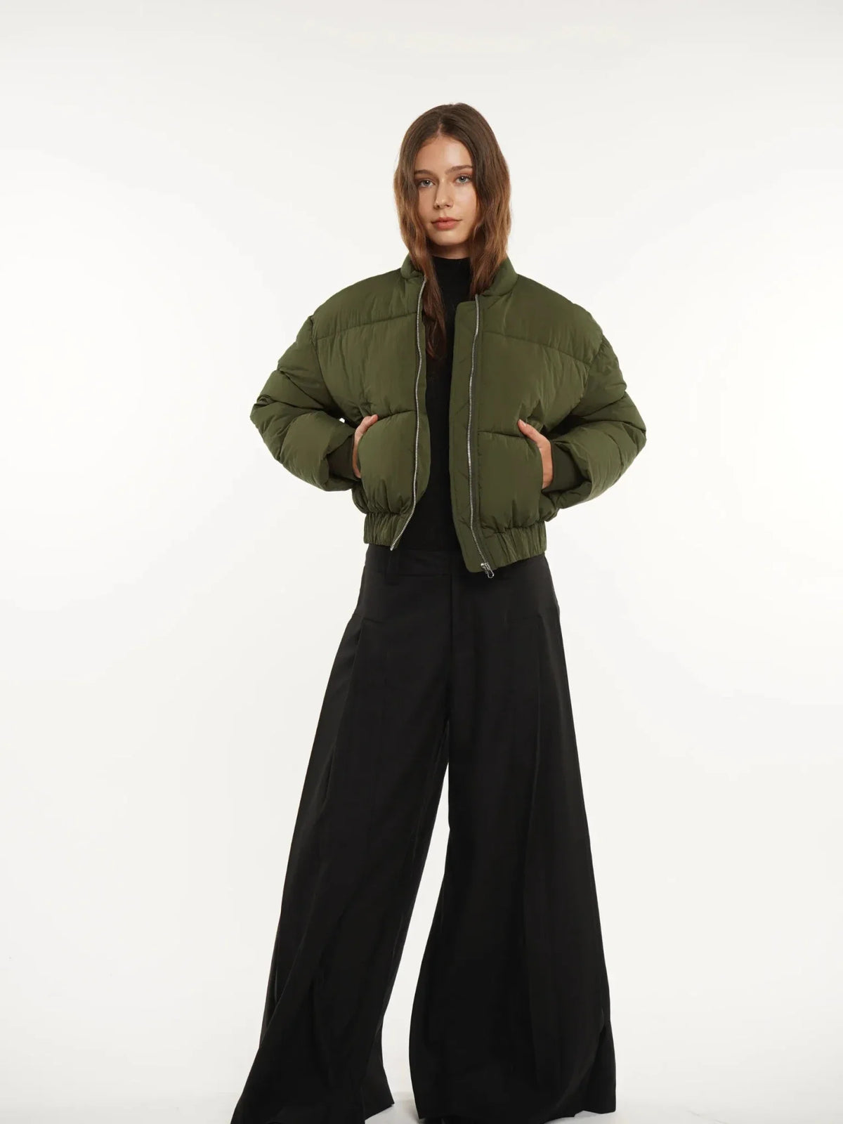 PUFFLT Metal Zip Puffer Bomber
